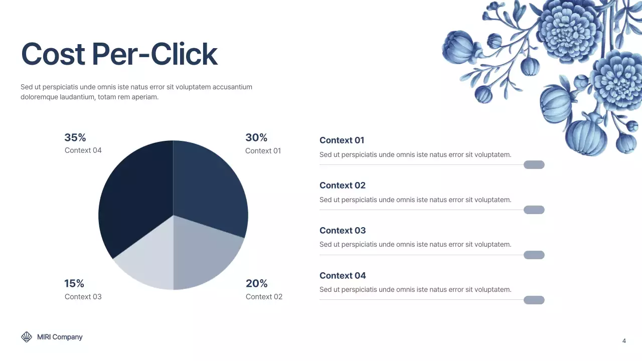 Blue Elegant Marketing Report Presentation