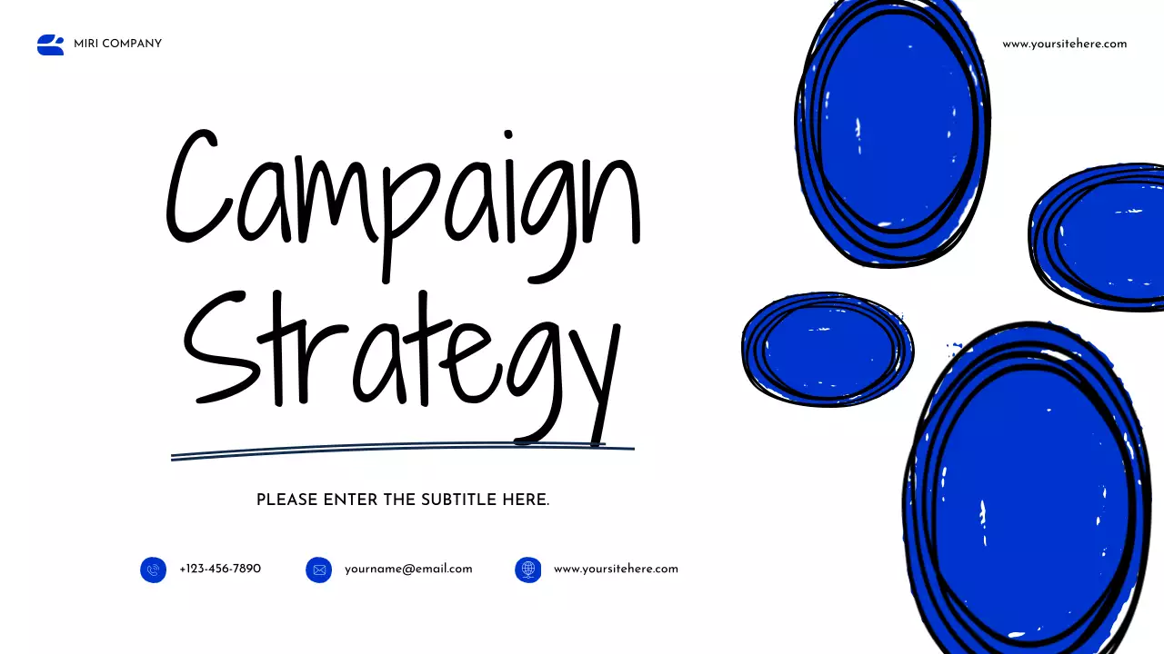 Blue Abstract Campaign Strategy Presentation