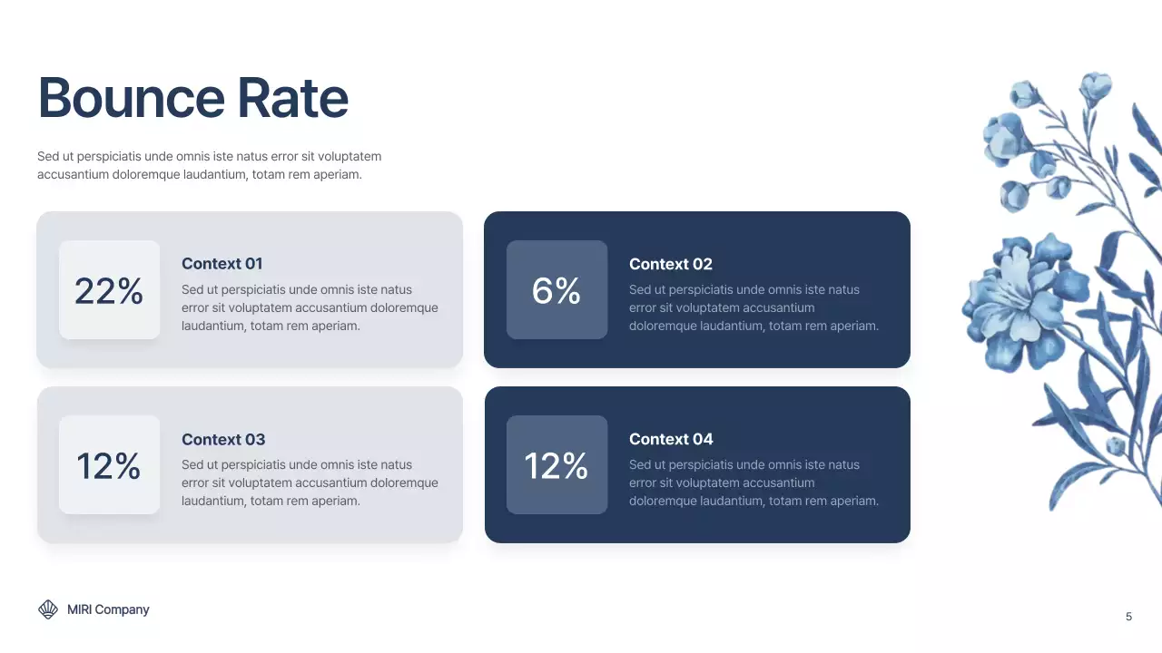 Blue Elegant Marketing Report Presentation