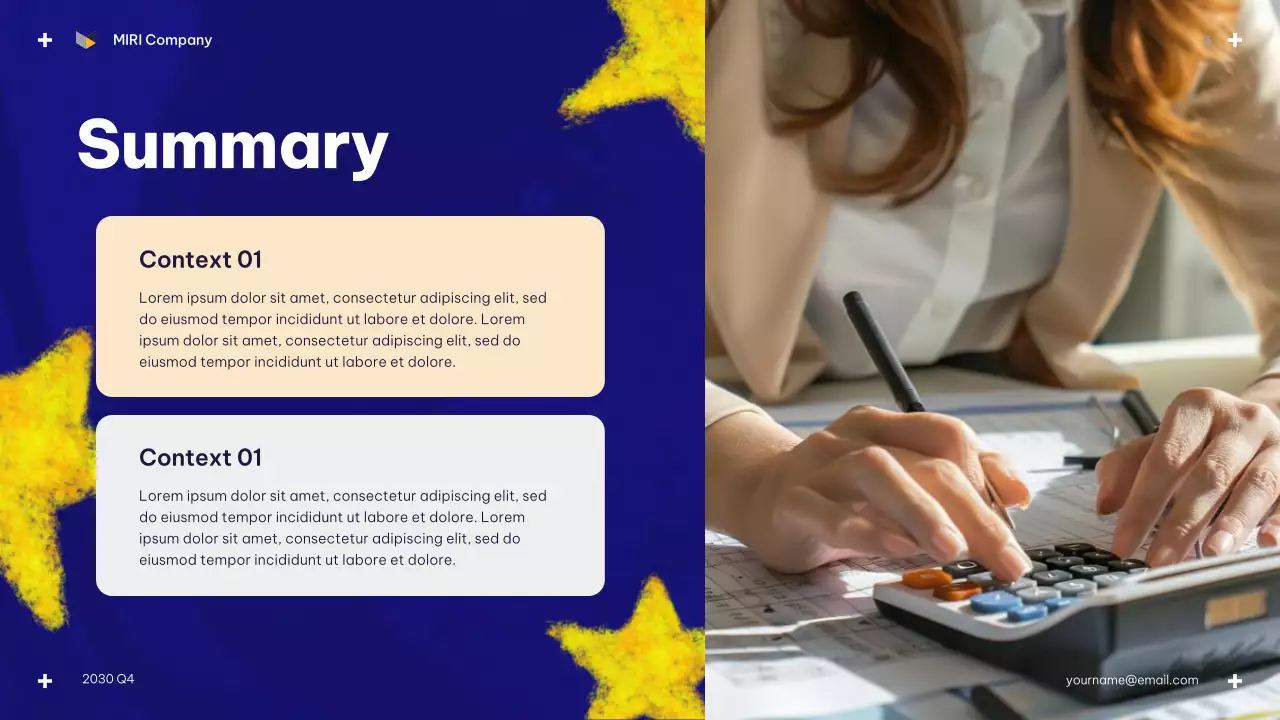 Blue Modern Budget Review Presentation