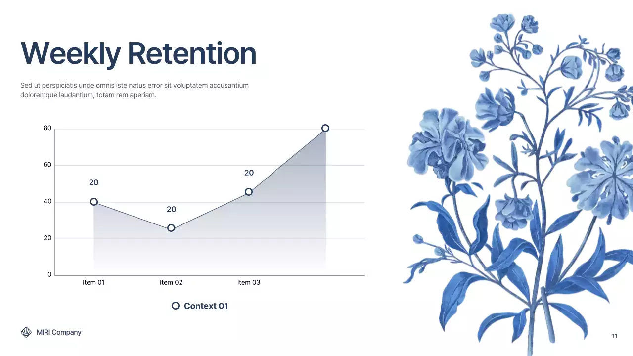 Blue Elegant Marketing Report Presentation