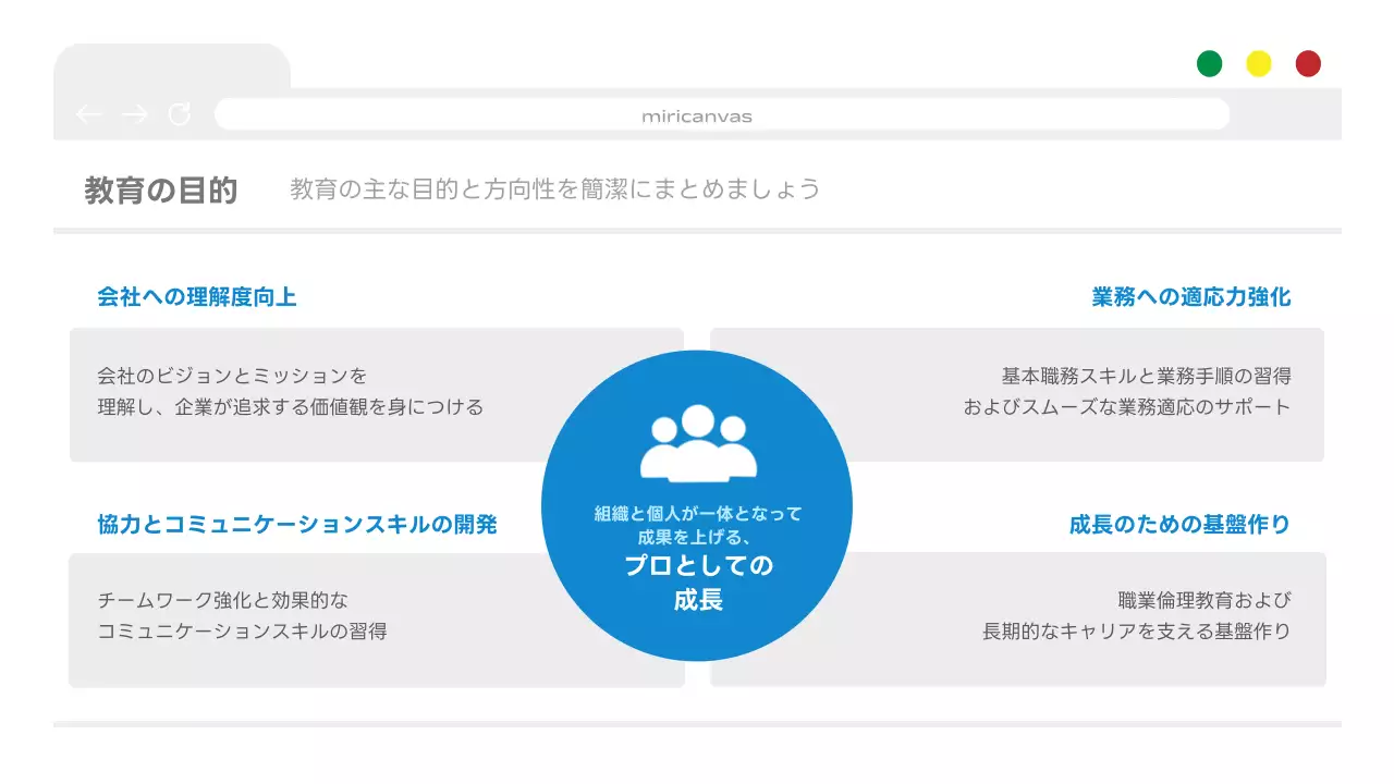 青 シンプル 会社案内 資料 プレゼンテーション