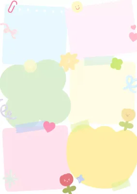 아기자기한 스티커 메모지