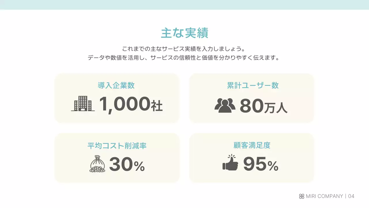 ベージュ モダン サービス 資料 プレゼンテーション