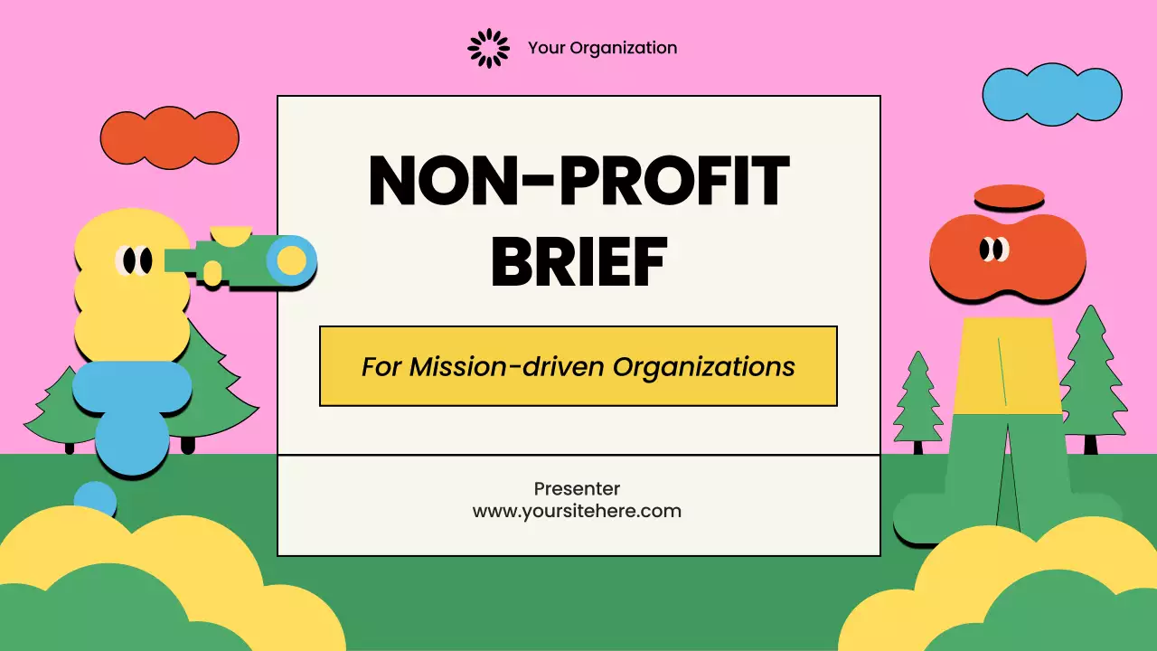 Pink Playful Non-Profit Proposal Presentation