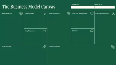 Green Minimal Business Model Infographic