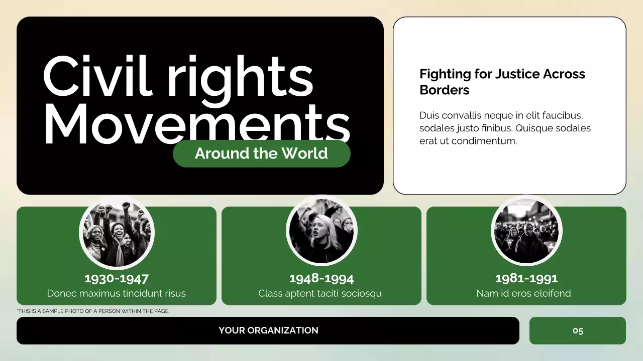 그린 모던 시민권 역사 프레젠테이션