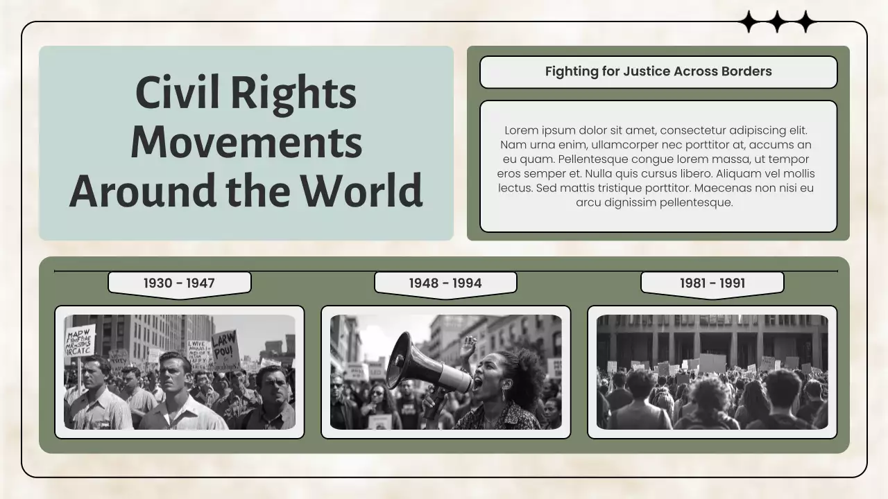 Grey Professional Civil Movements History Presentation