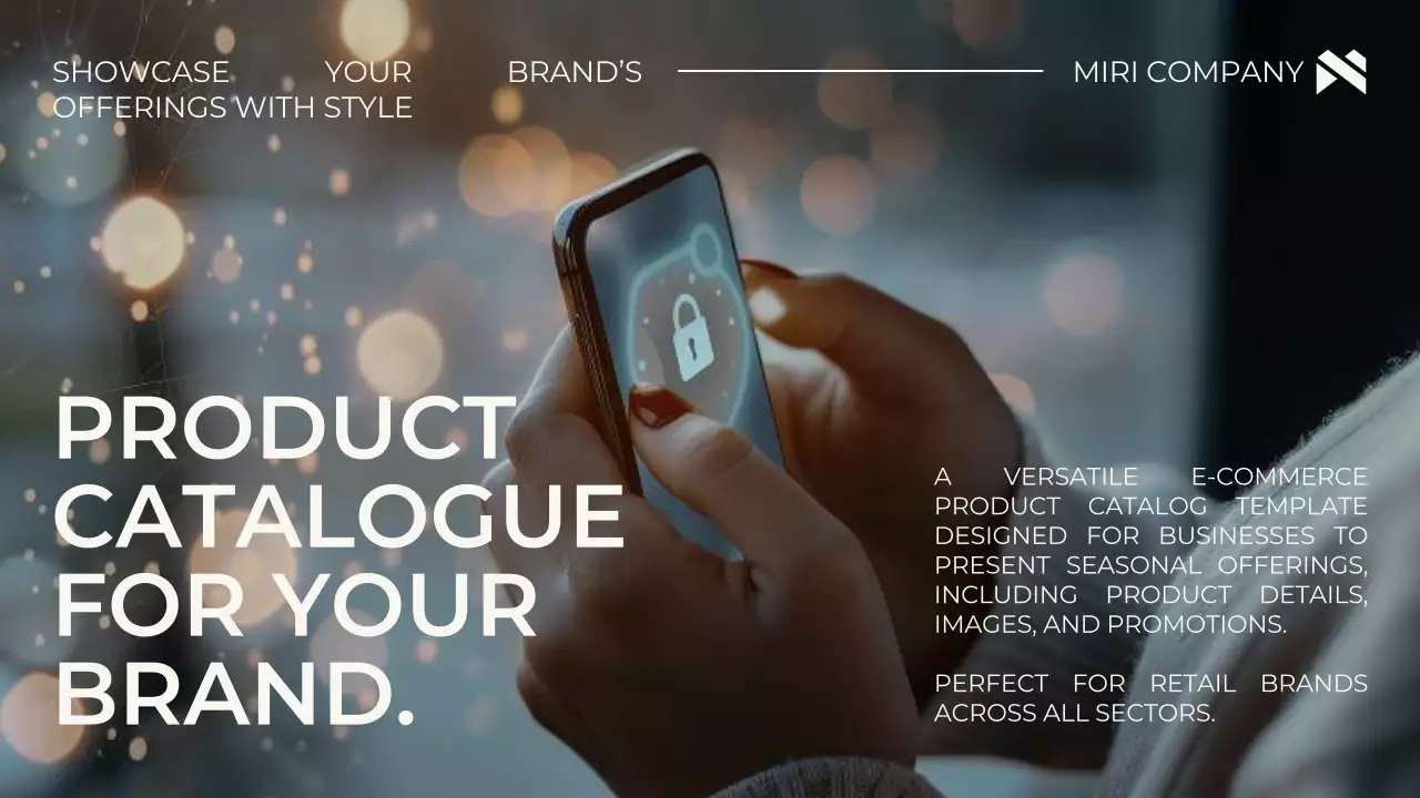 Black Modern Product Catalogue Presentation