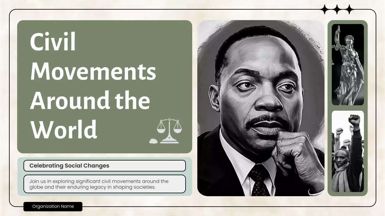 Grey Professional Civil Movements History Presentation