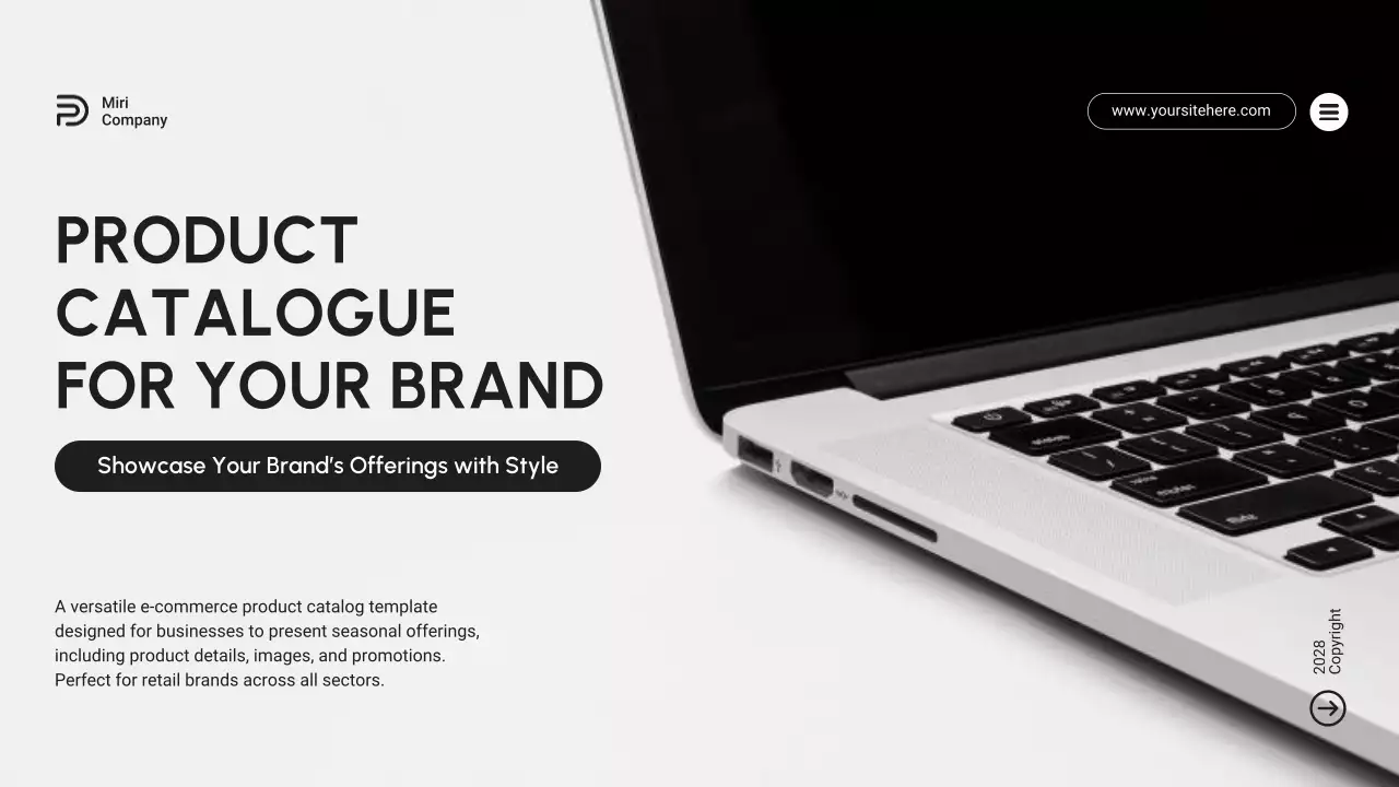 White Modern Product Catalogue Presentation