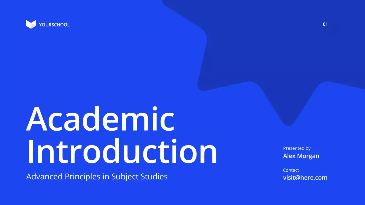 Blue Modern Academic Presentation