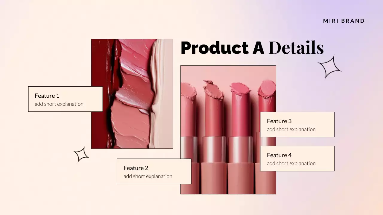 Pink Modern Cosmetics Product Catalogue Presentation