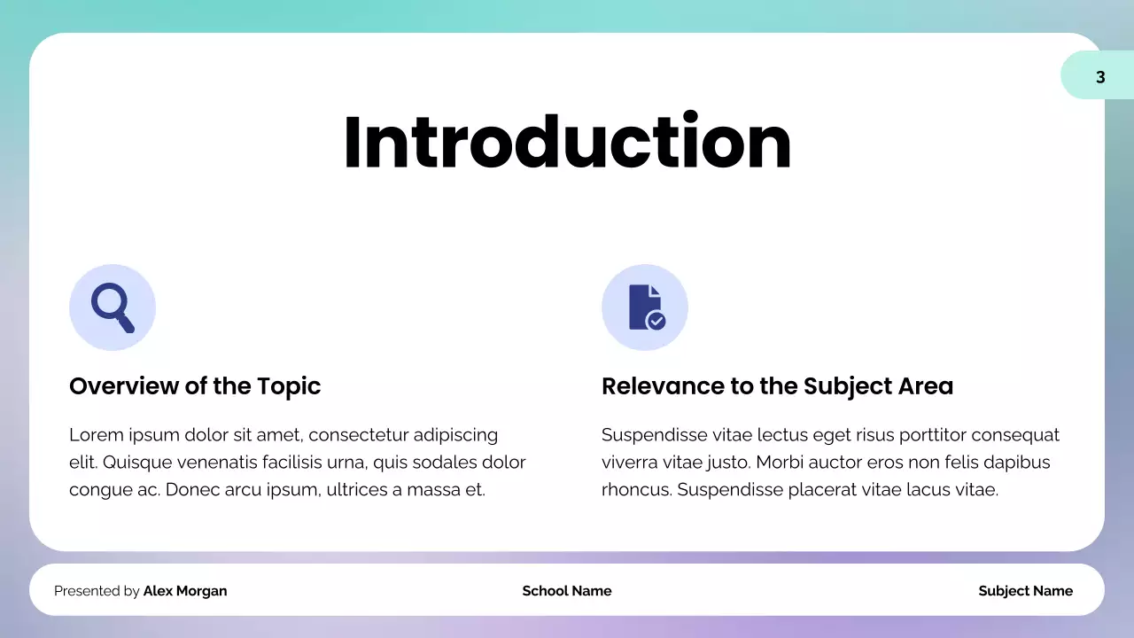 Mint Modern Academic Presentation