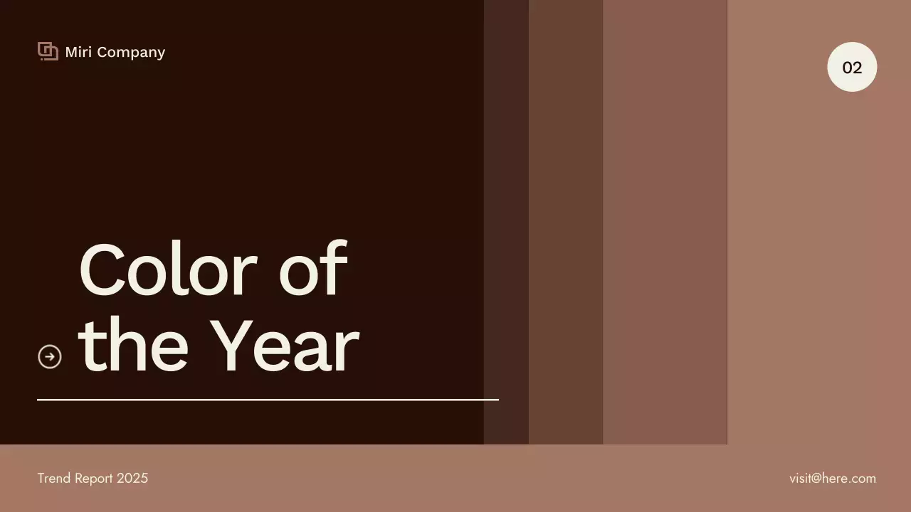 Brown Modern Color Trend Report Presentation