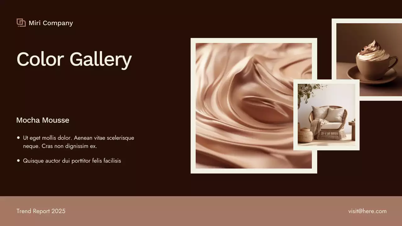 Brown Modern Color Trend Report Presentation