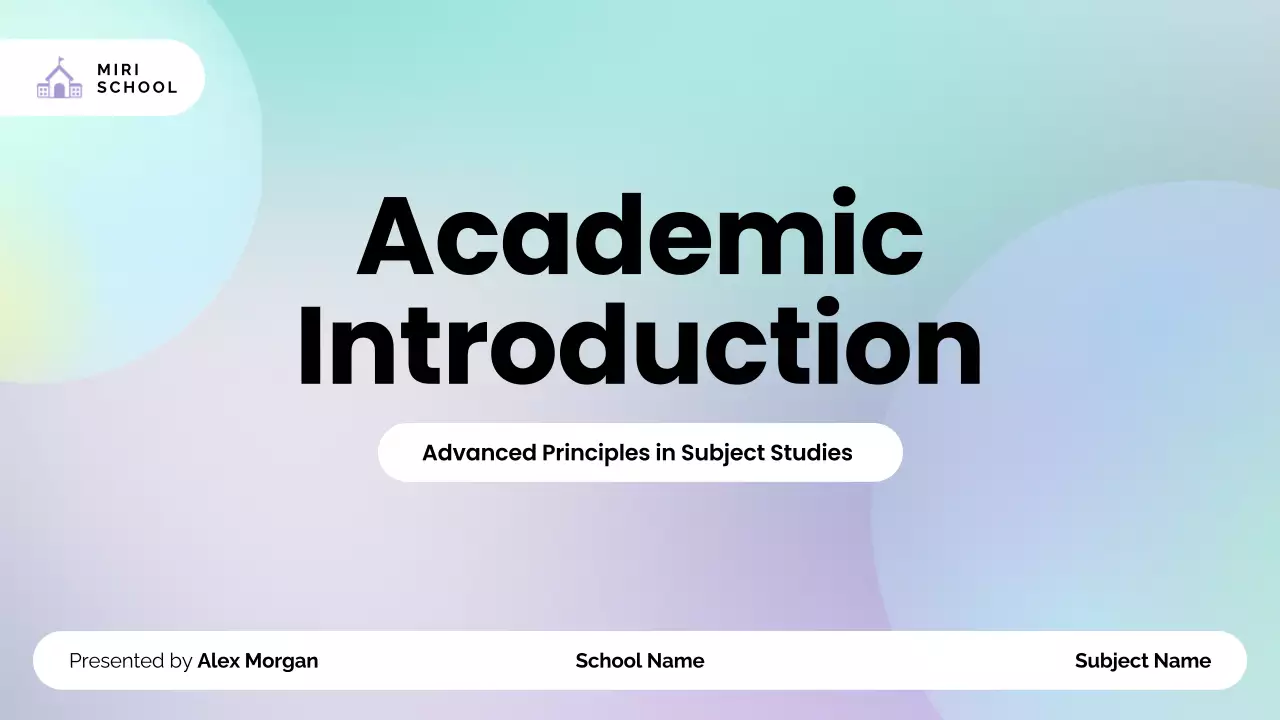 Mint Modern Academic Presentation