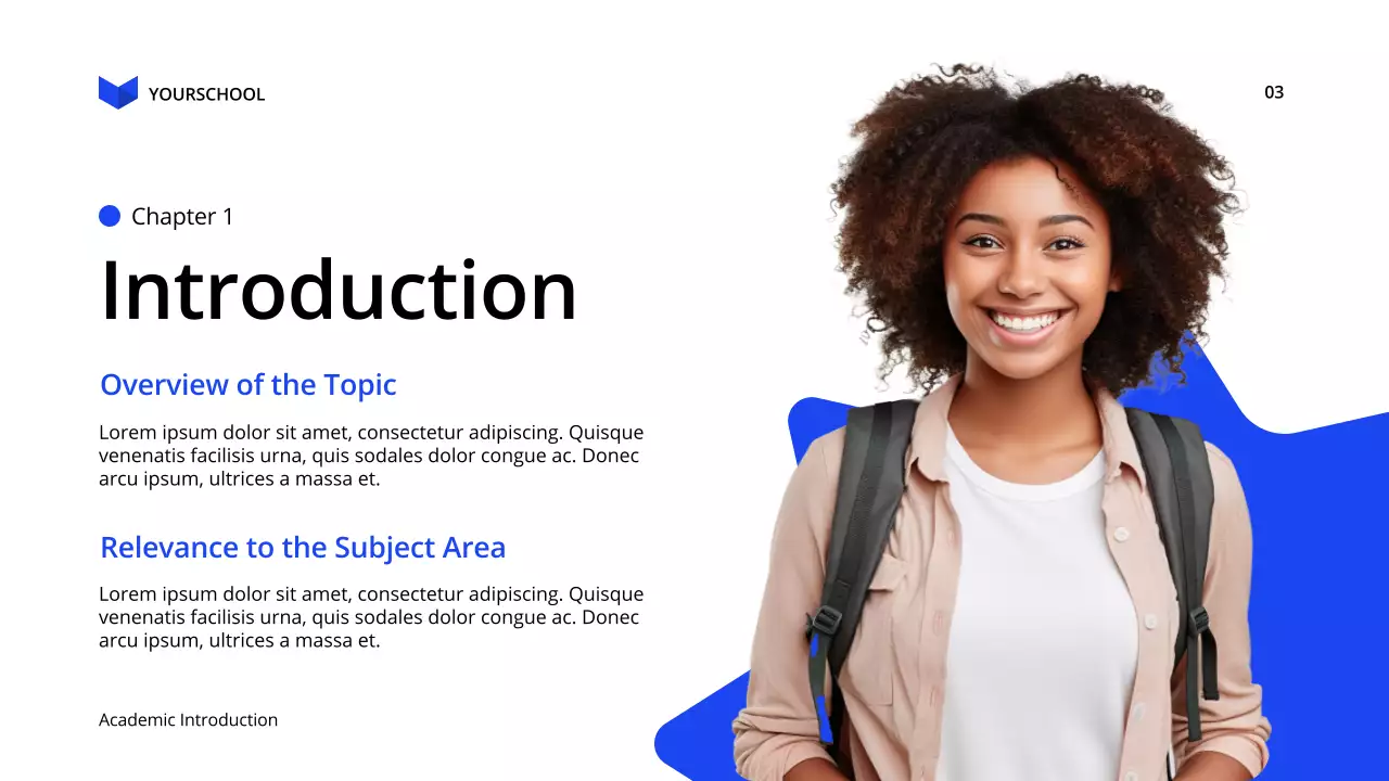 Blue Modern Academic Presentation