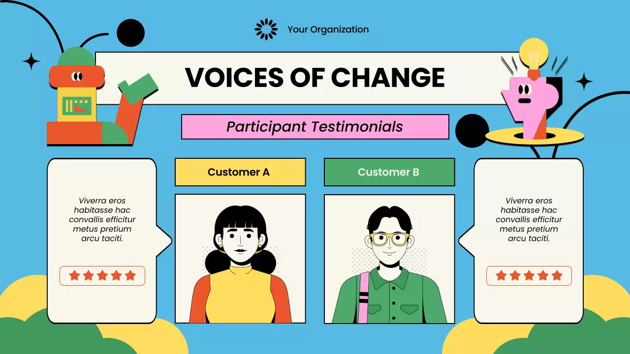 Pink Playful Non-Profit Proposal Presentation