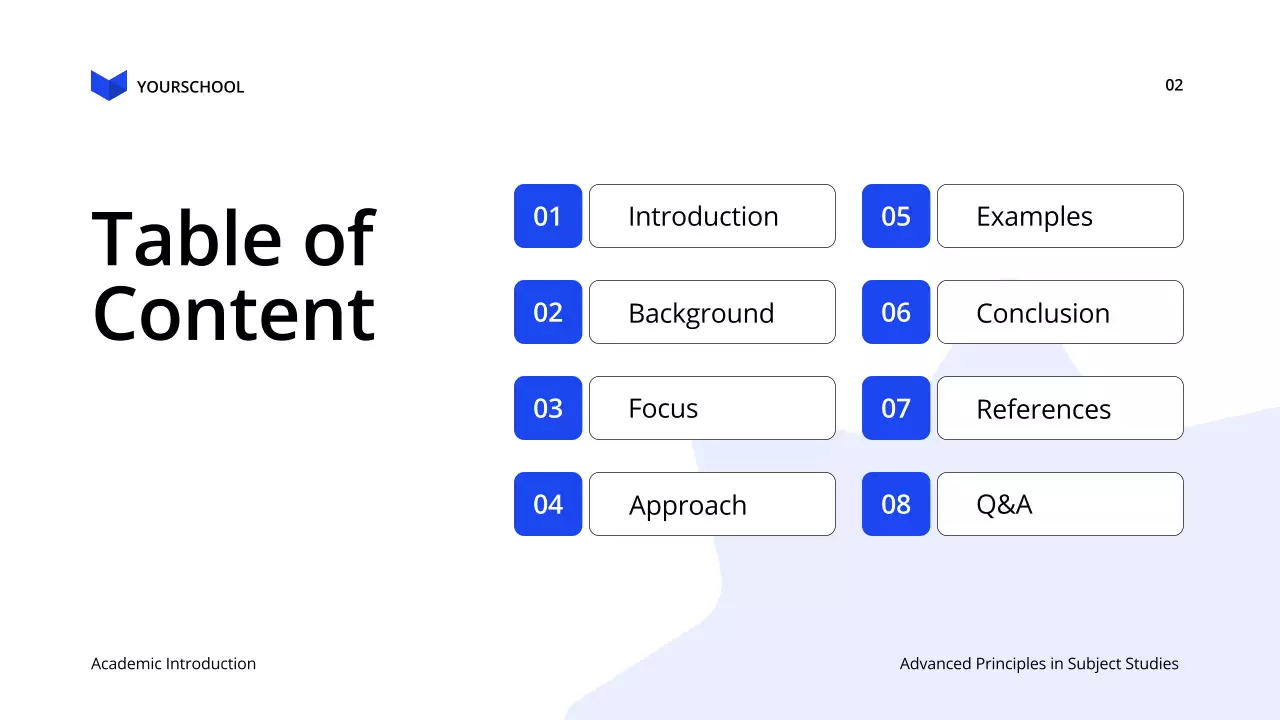 Blue Modern Academic Presentation