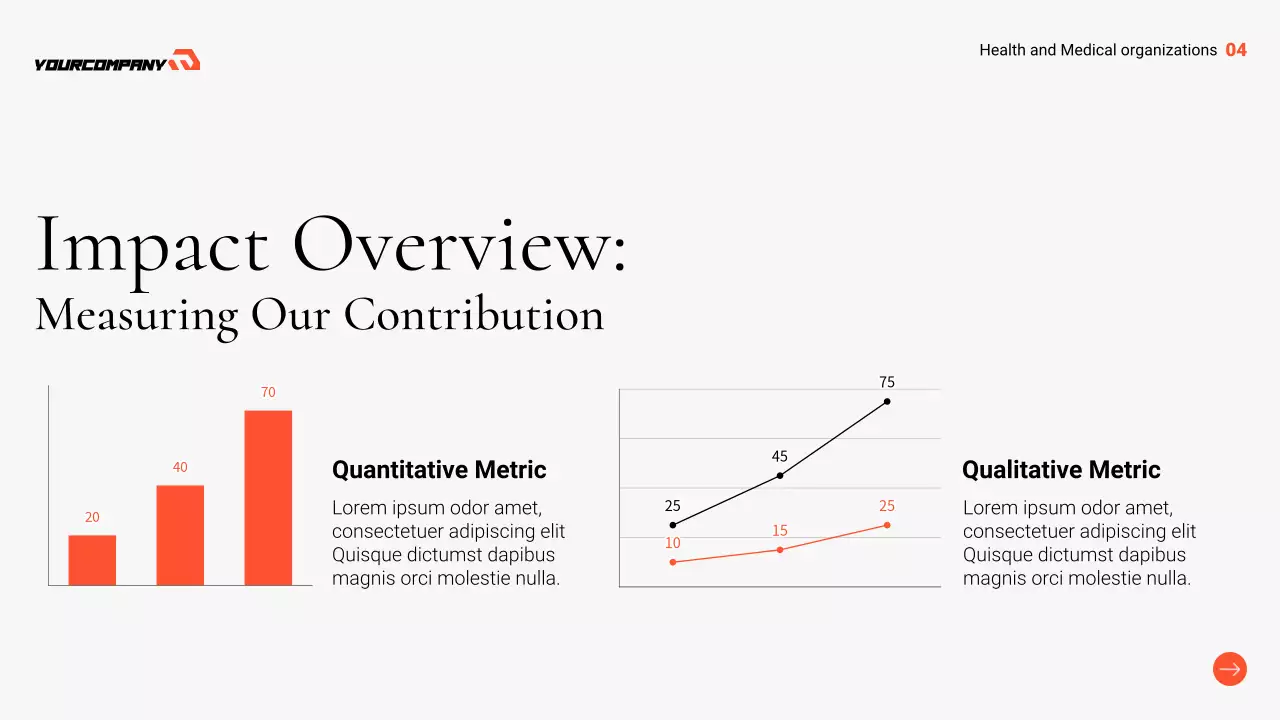 Orange Professional Non-Profit Proposal Presentation