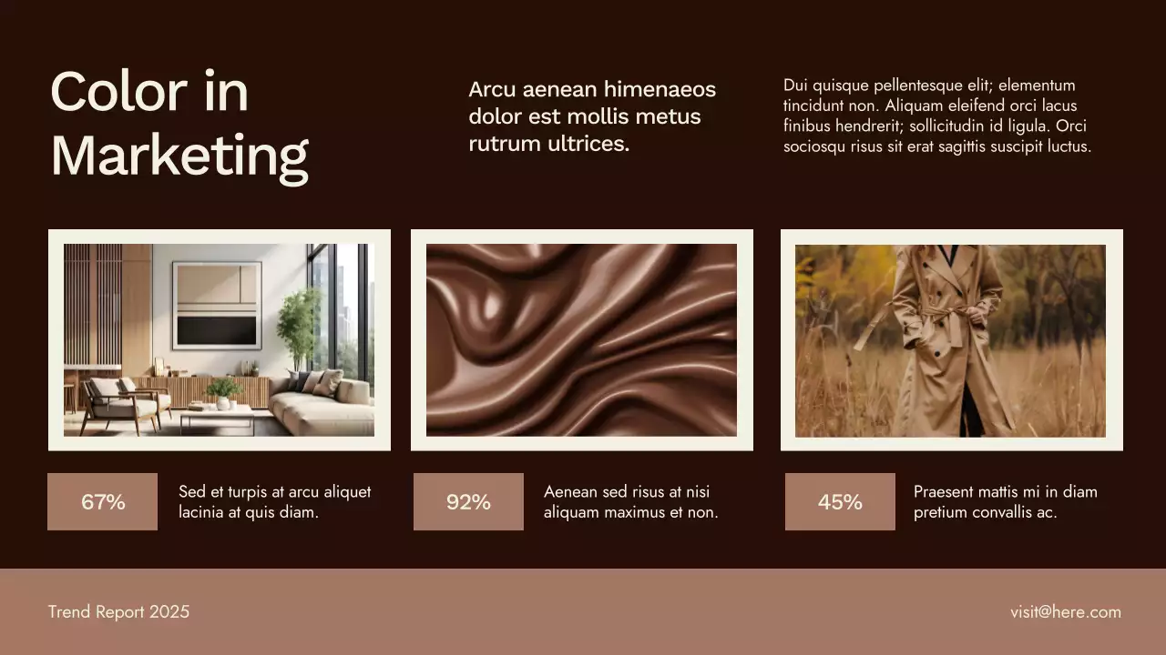 Brown Modern Color Trend Report Presentation