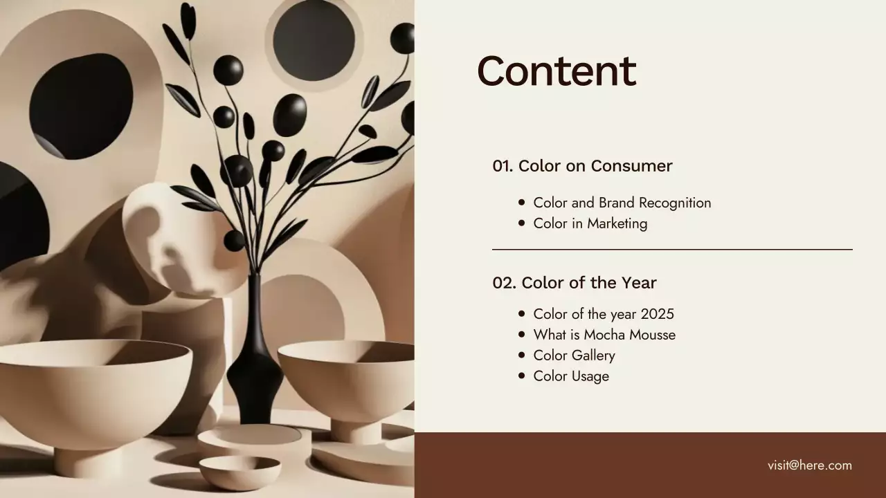 Brown Modern Color Trend Report Presentation