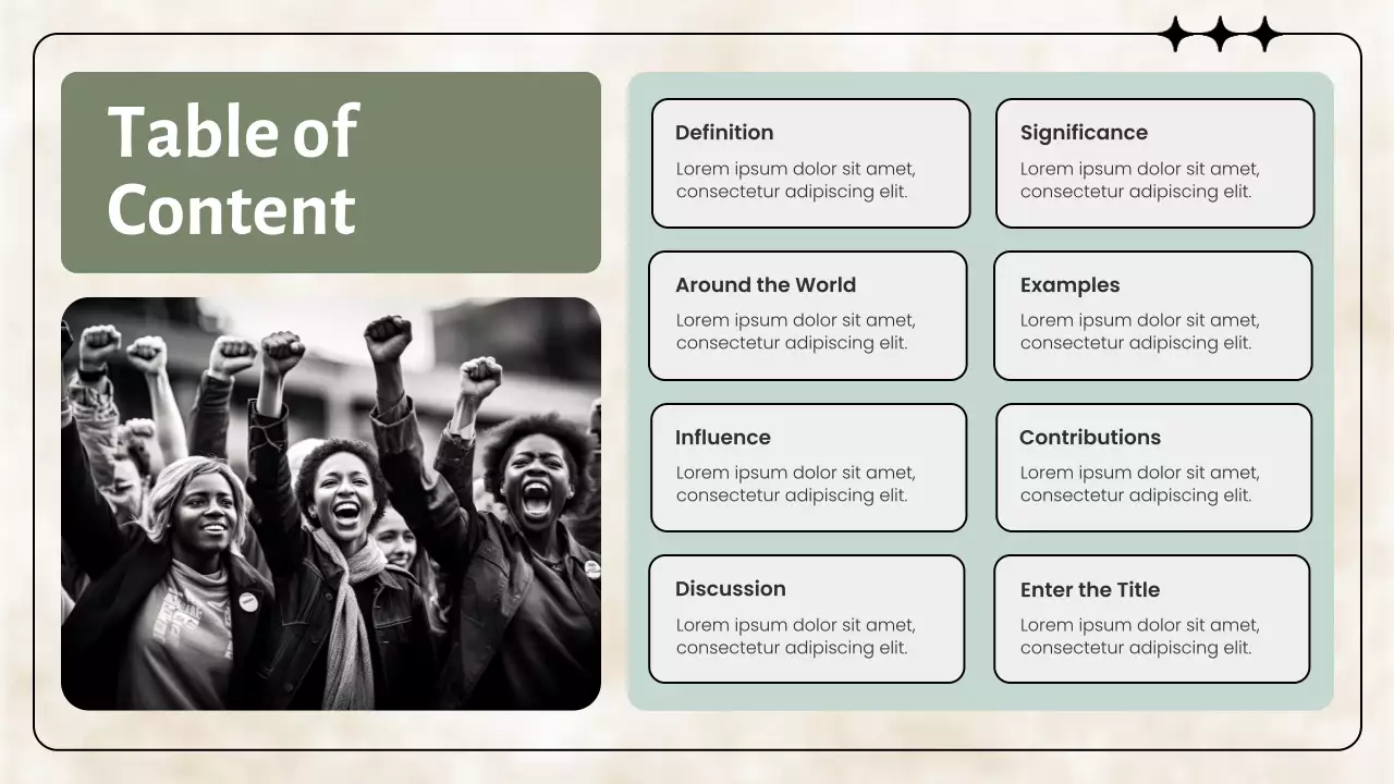 Grey Professional Civil Movements History Presentation