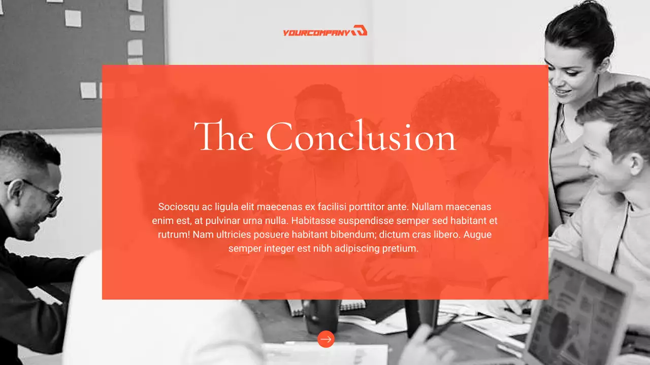 Orange Professional Non-Profit Proposal Presentation