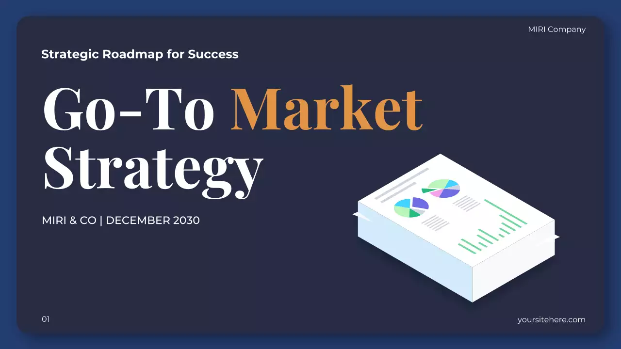 Navy Professional Market Strategy Plan Presentation