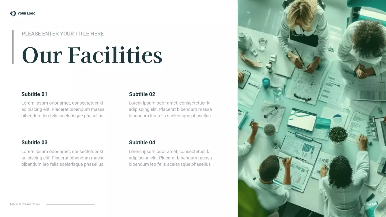 Presentasi Perawatan Kesehatan Profesional Teal