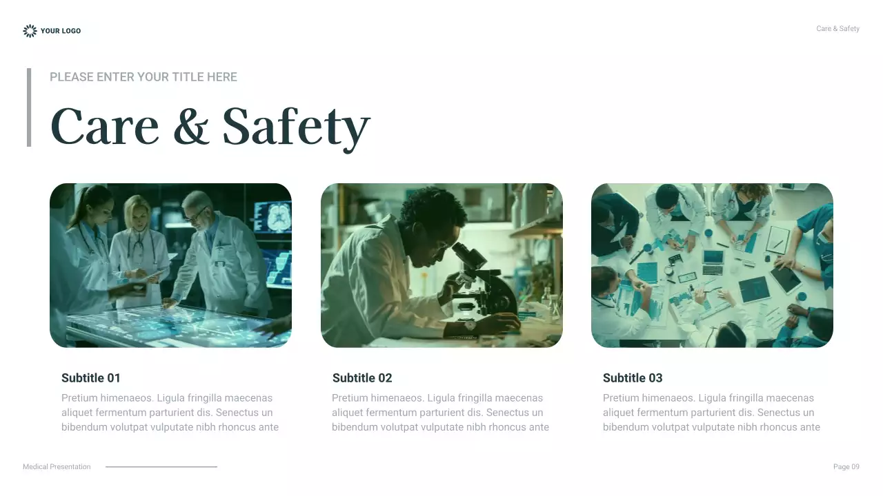 Presentasi Perawatan Kesehatan Profesional Teal