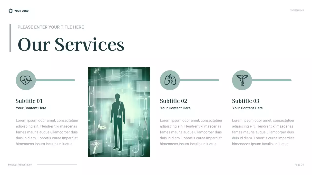 Presentasi Perawatan Kesehatan Profesional Teal