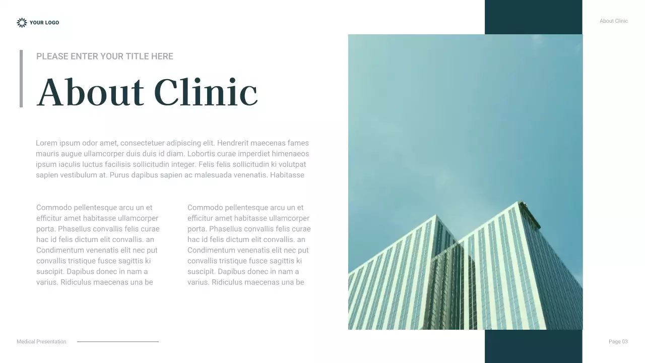 Presentasi Perawatan Kesehatan Profesional Teal