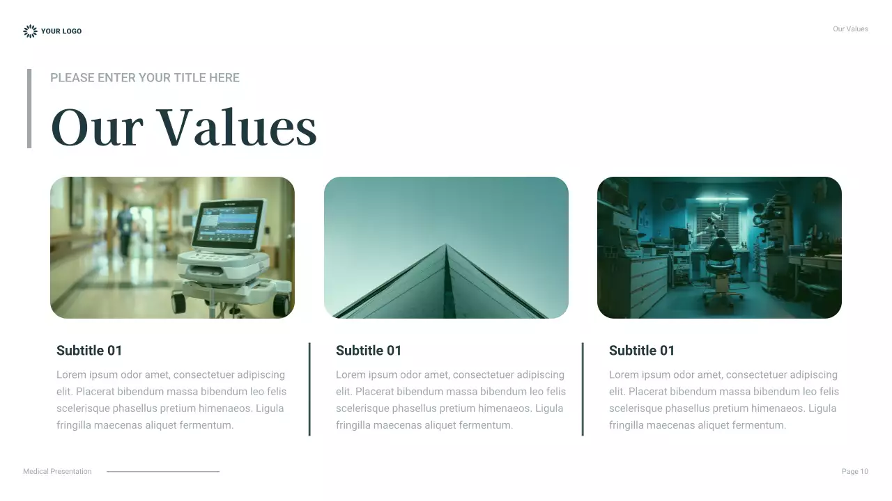 Presentasi Perawatan Kesehatan Profesional Teal