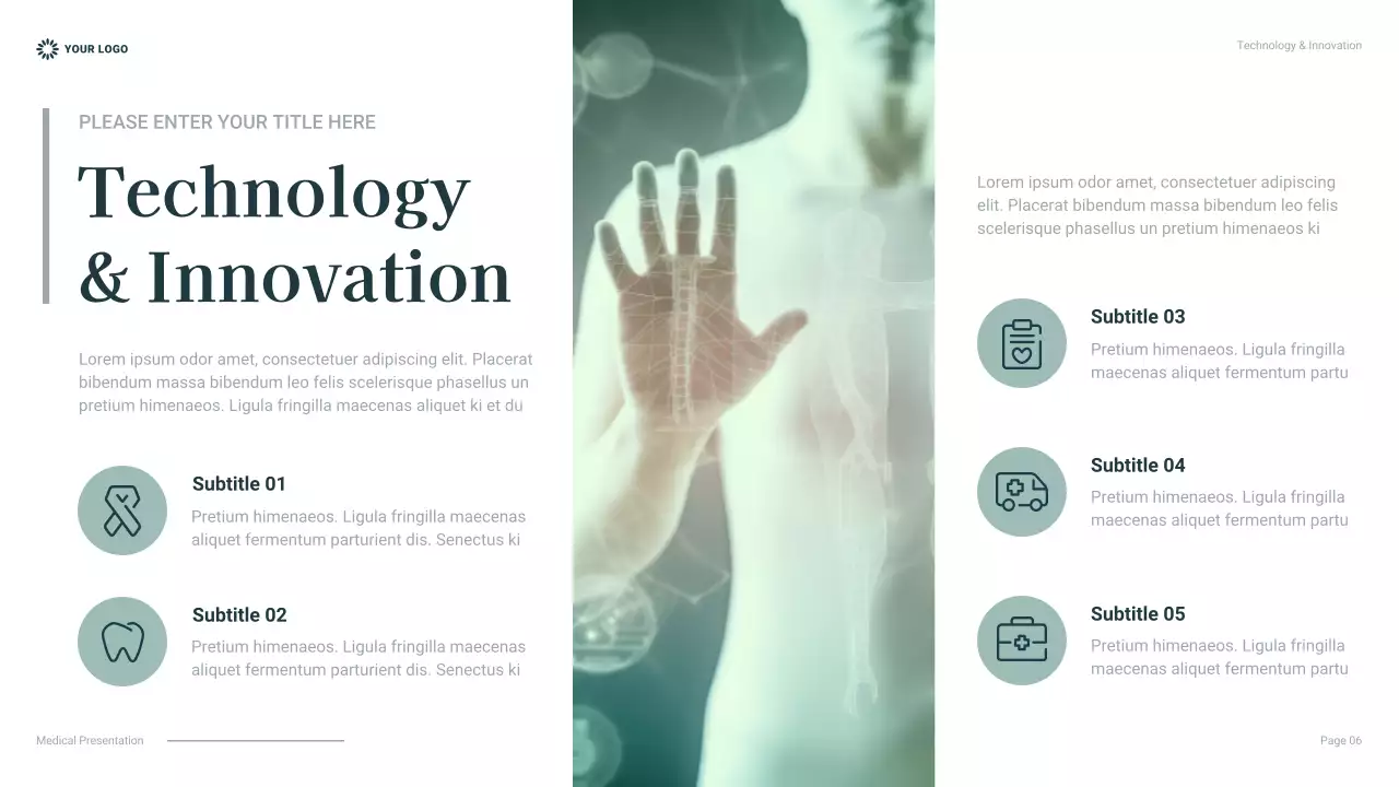 Presentasi Perawatan Kesehatan Profesional Teal