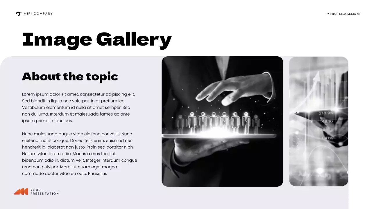 Presentasi Kit Media Modern Oranye