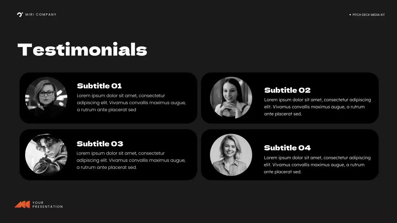 Presentasi Kit Media Modern Oranye