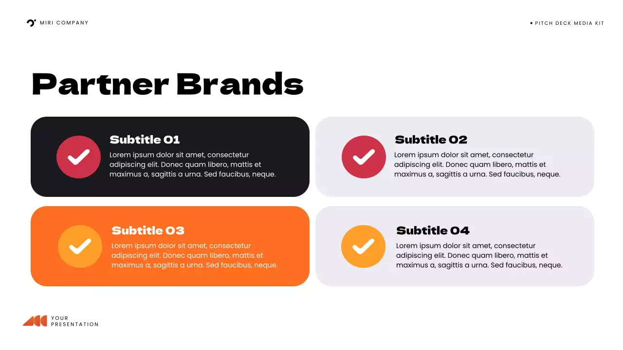 Presentasi Kit Media Modern Oranye