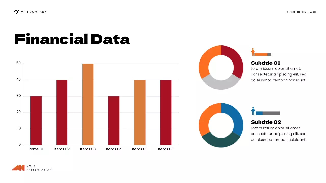 Presentasi Kit Media Modern Oranye