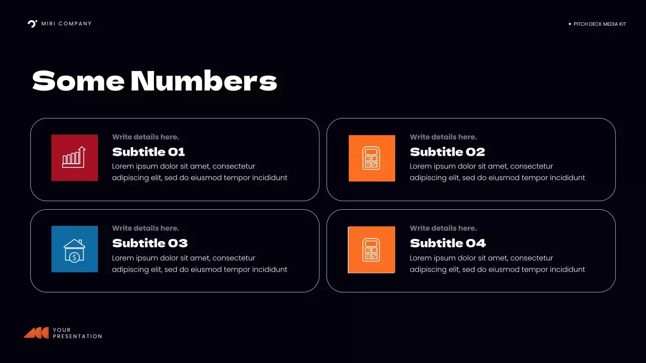 Presentasi Kit Media Modern Oranye