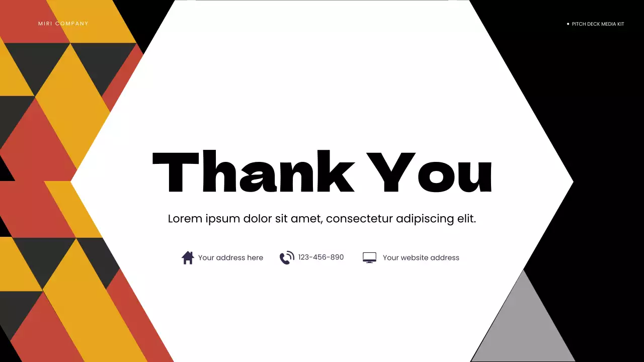 Presentasi Kit Media Modern Oranye