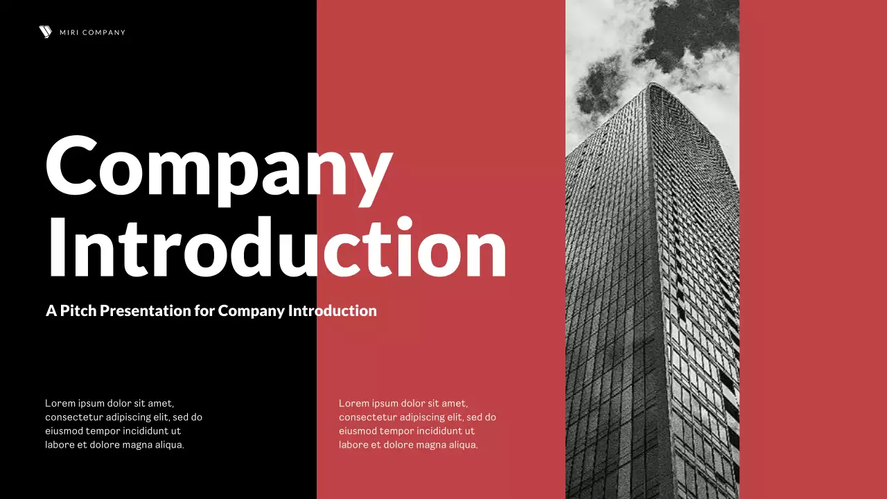 Red Modern Company Pitch Presentation