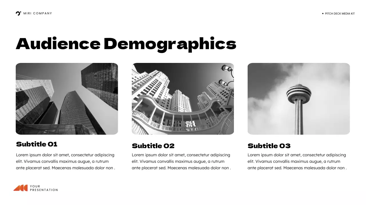 Presentasi Kit Media Modern Oranye