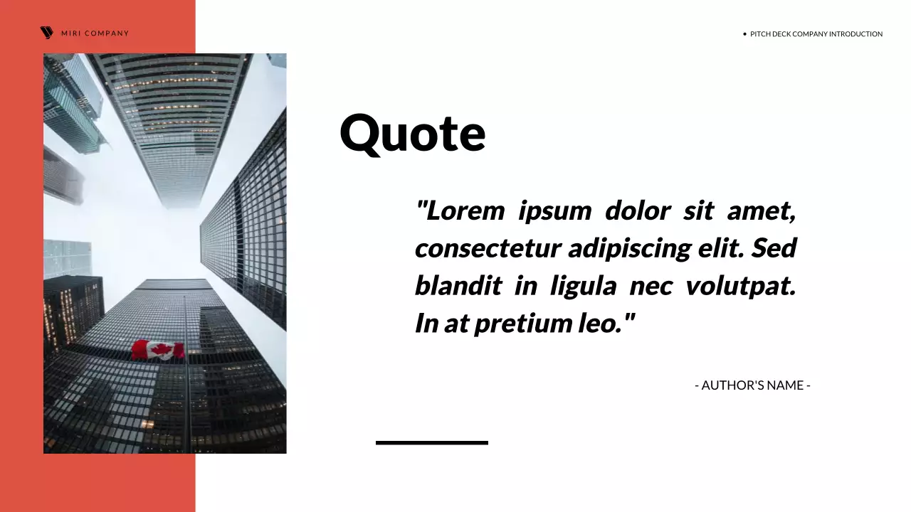 Red Modern Company Pitch Presentation