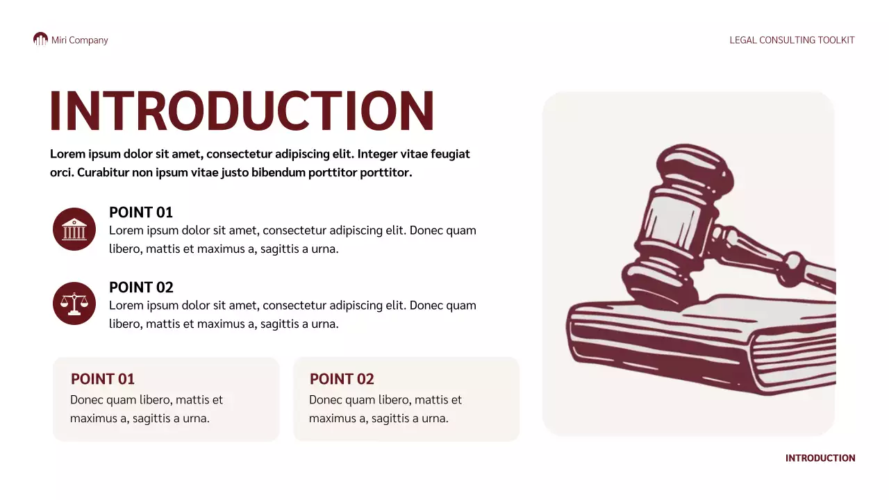 Red Professional Legal Guide Presentation