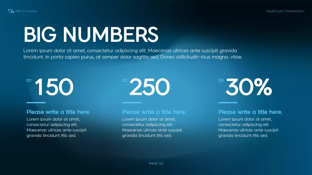 Blue Modern Healthcare Presentation