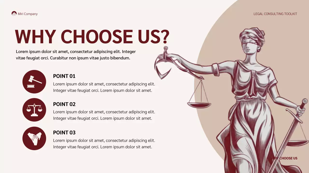 Red Professional Legal Guide Presentation