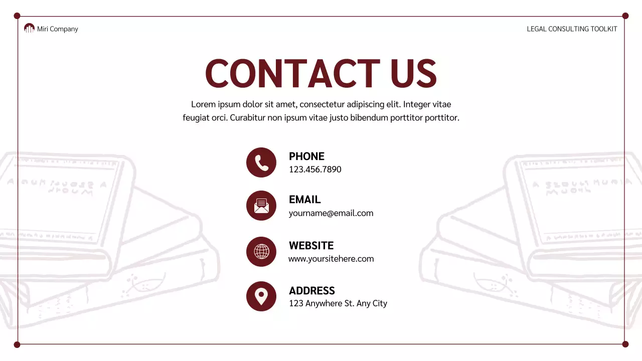 Red Professional Legal Guide Presentation