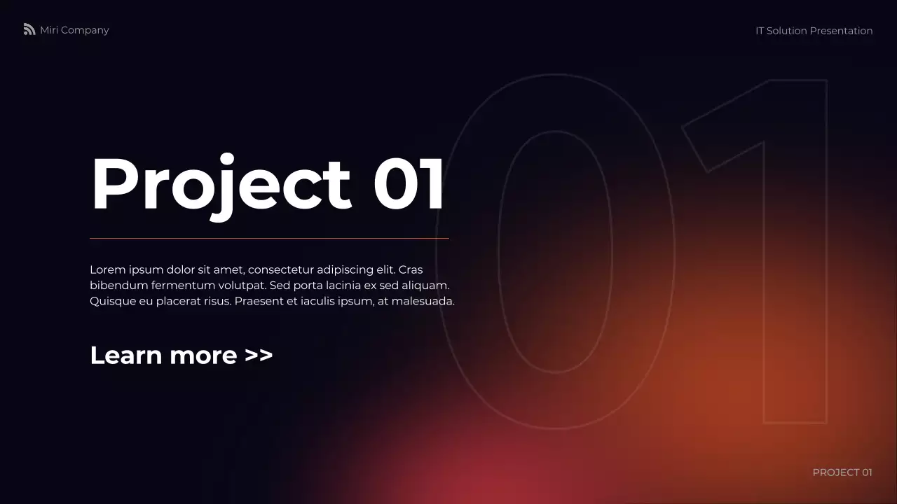 Orange Modern IT Solution Presentation